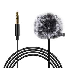 PULUZ Lavalier Csíptetős Interjú-Mikrofon -150cm 3.5mm Jack Mic kameramikrofon