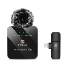 PULUZ Lavalier iOS Vezeték nélküli Mikrofon Kit (Apple iOS/ iPhone Lightning)| 1+1 kameramikrofon