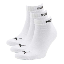 Puma 3 páros csomagolású quarter uniszex zokni, fehér-fekete férfi zokni