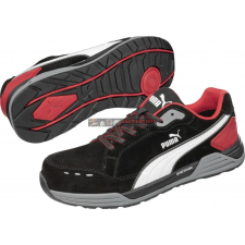Puma 644630 PUMA Védőcipő (47) - AirTwist Blk Red Low S3 ESD HRO SRC munkavédelmi cipő