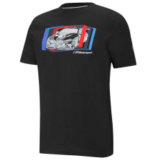  Puma BMW M Motorsport Car Graphic férfi póló, fekete-kék-piros