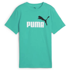 Puma ESS 2 Color No.1 Logo junior gyerek póló, aquatic türkiz-fehér-fekete, S25