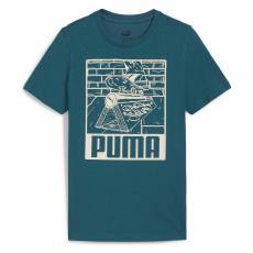 Puma Ess+ Mid 90s Graphic Tee 68187322 Gyerek Sötétkék 164