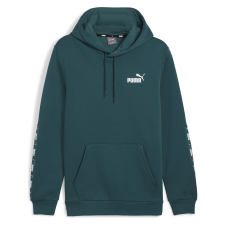 Puma Ess+ Tape kapucnis pulóver 84904008 férfi türkiz XS férfi pulóver, kardigán