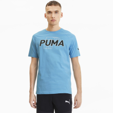  Puma férfi sport póló magas pamuttartalommal - világoskék - S