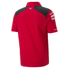 Puma Ferrari galléros póló, Puma, csapat, piros, 2023