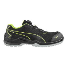 Puma Fuse TC Disc Low S1P ESD SRC munkavédelmi cipő (fekete/zöld, 48) munkavédelmi cipő