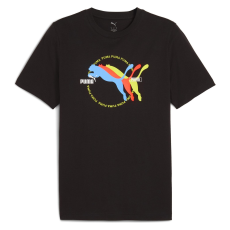 Puma Graphics Multiple Cat Logo Tee 68482601 Férfi Póló Fekete L