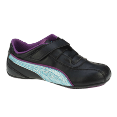 Puma Lány sportcipő Puma Talulla Glamm V, fekete-kék-szőlő, 20