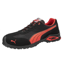 Puma Madrid S1PL FO SR munkavédelmi cipő (fekete/piros, 43)
