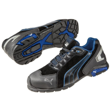 Puma Rio Black Low S3 Védőcipő (fekete/kék/szürke, 39) munkavédelmi cipő