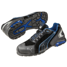 Puma Rio Black Low S3 Védőcipő (fekete/kék/szürke, 42) munkavédelmi cipő