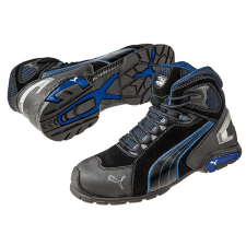 Puma Rio Black Mid S3 SRC Védőbakancs (fekete/kék, 46) munkavédelmi cipő