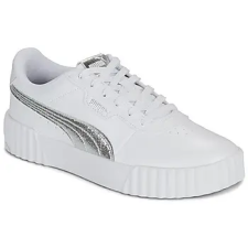 Puma Rövid szárú edzőcipők Carina 3,0 Metallic Whisper Fehér 38 női cipő