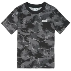 Puma Rövid ujjú pólók ESS CAMO AOP Tee Fekete 11 / 12 Jahre