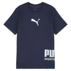 Puma Rövid ujjú pólók PUMA SPORT Graphic Tee Tengerész 13 / 14 Jahre