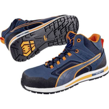 PUMA Safety Crosstwist Mid 633140-42 Biztonsági csizma S3 Méret: 42 Kék, Narancs 1 pár (633140-42) munkavédelmi cipő