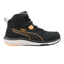 Puma Stepper BLK/Peach Mid S3S ESD HRO SR női munkavédelmi bakancs munkavédelmi cipő