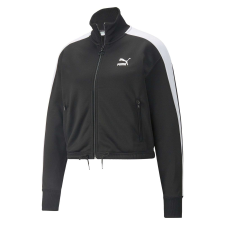 Puma T7 Crop Track kabát pulóver 53351901 női fekete S számára női pulóver, kardigán