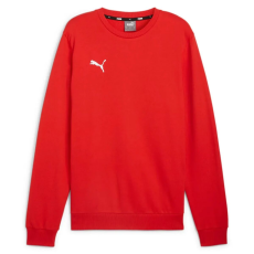 Puma teamGOAL Casuals Crew férfi pulóver, piros-fehér, S25