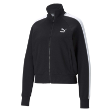 Puma tréningruha blúz ikonikus T7 pályadzseki Tr 53007801 női fekete m női pulóver, kardigán