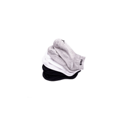 Puma unisex pamut zokni - 3 pár - rövid állású zoknik - 35-38 - fekete, fehér, szürke