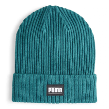 Puma uniszex Ribbed Classic Cuff téli kötött sapka, cold green-fehér, S24 férfi sapka