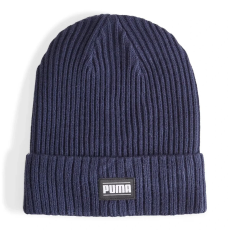 Puma uniszex Ribbed Classic Cuff téli kötött sapka, matrózkék-fehér, S24