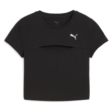 Puma Wardrobe Ess Cut-out Baby Tee 63116401 Női Póló Fekete M