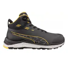 Puma XPLORE Anthr/Yellow Mid S3S ESD FO HRO SR munkavédelmi bakancs munkavédelmi cipő