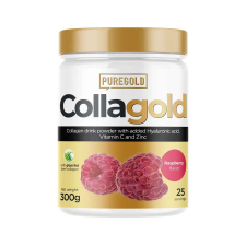 PureGold CollaGold Marha és Hal kollagén italpor hialuronsavval - Raspberry - 300g - PureGold vitamin és táplálékkiegészítő