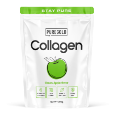 PureGold Marha kollagén italpor - Green Apple 300g vitamin és táplálékkiegészítő