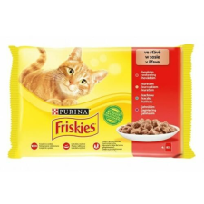 Purina Állateledel alutasakos PURINA Friskies macskáknak csirke-marha-bárány-kacsa 4x85g macskaeledel