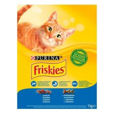 Purina Állateledel száraz PURINA Friskies macskáknak lazaccal és zöldséggel 1kg macskaeledel