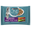 Purina ONE Difficult Appetite nedves macskaeledel - csirke, pulyka 4 x 85 g