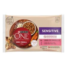  PURINA ONE MINI Small Dog Sensitive Multipack lazac szószban 4x85g kutyaeledel