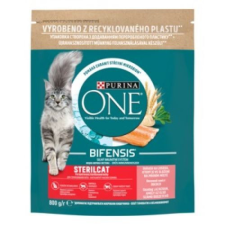 PURINA ONE STERILCAT Lazacban és búzában gazdag száraz macskaeledel 800g macskaeledel