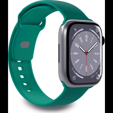 Puro Apple Watch 38/40/41mm Szilikon Okosóra szíj - Sötétzöld (PUR696) okosóra kellék