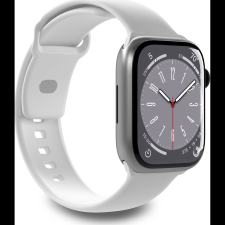 Puro Apple Watch 42/44/45/49mm Szilikon Okosóra szíj - Fehér (PUR709) okosóra kellék