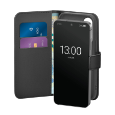Puro Booklet kinyitható tok Samsung Galaxy S25 - fekete tok és táska