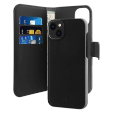 Puro Wallet Detachable MagSafe-kompatibilis könyvtok iPhone 14 - fekete tok és táska