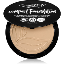 puroBIO Cosmetics Compact Foundation kompakt púderes make-up SPF 10 árnyalat 02 9 g smink alapozó