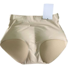 Push Magasított derekú push up bugyi bézs, XL - MS-177 bugyi, női alsó