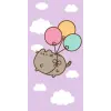 Pusheen cica 100% pamut törölköző 70x140cm