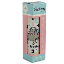 Pusheen cica fém kulacs, termosz digitális hőmérővel 450ml kulacs, kulacstartó