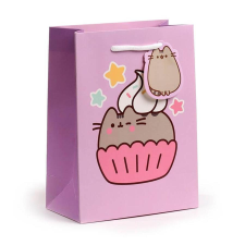 Pusheen cicás ajándéktáska, 23x17x9cm, közepes, muffin ajándéktasak