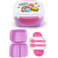Pusheen cicás ételhordó, uzsonnás doboz szett, Bento babaétkészlet