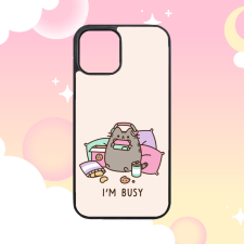  Pusheen - I am busy - iPhone tok tok és táska