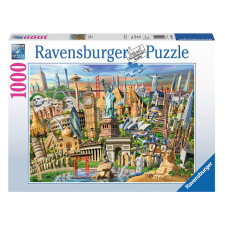  Puzzle 1000 db - A világ látnivalói puzzle, kirakós