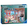  Puzzle 1000 db - Tengerparti házikó